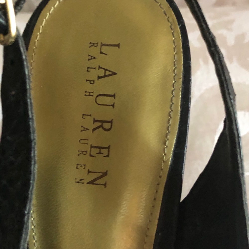 Ralph Lauren Snake Heels Shoes New Cond SZ 10M - Picture 4 of 5
